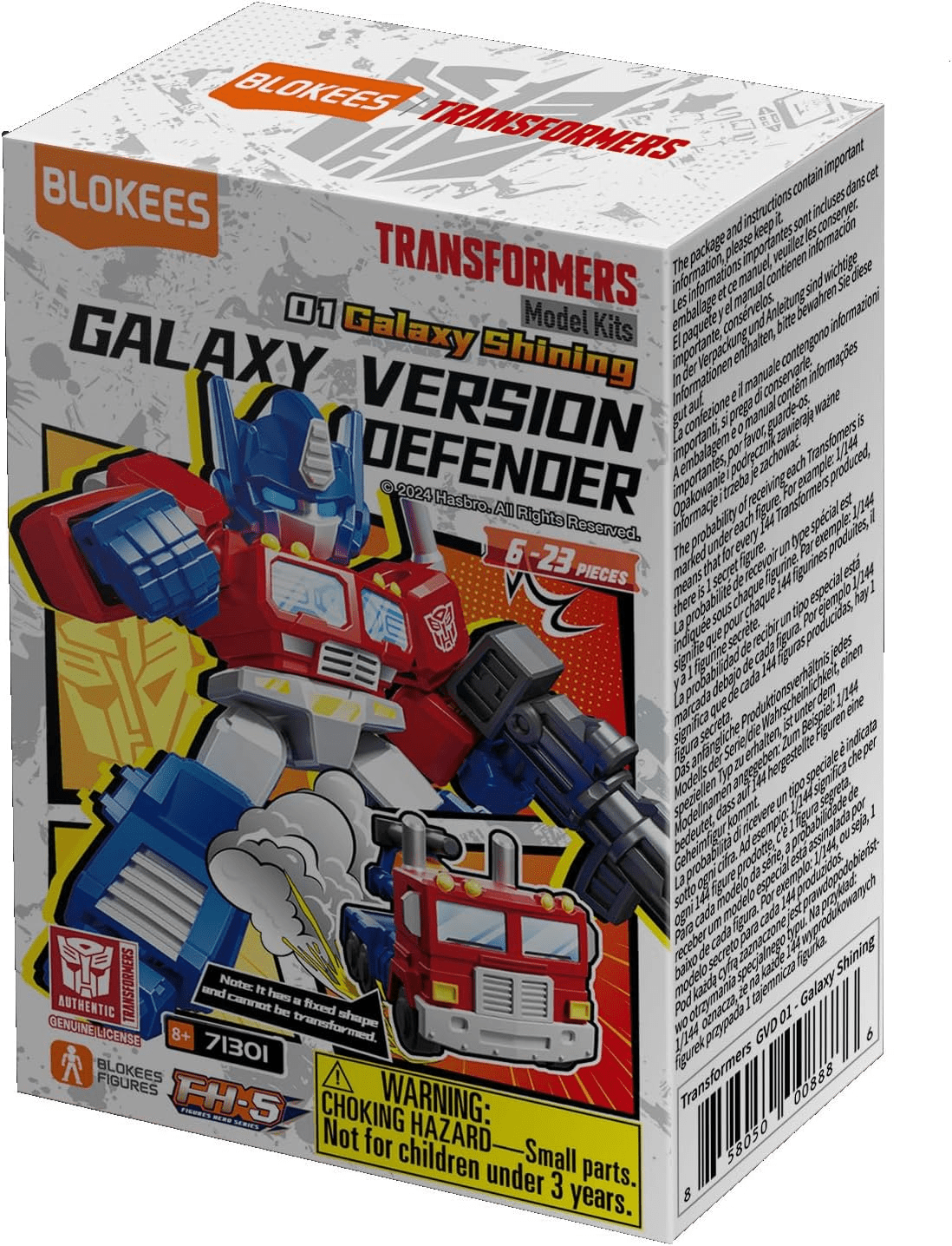 Blokees - Transformers: Defender Version 01 Shinning (Blind Box) - The Feisty Goblin Gamehouse -
