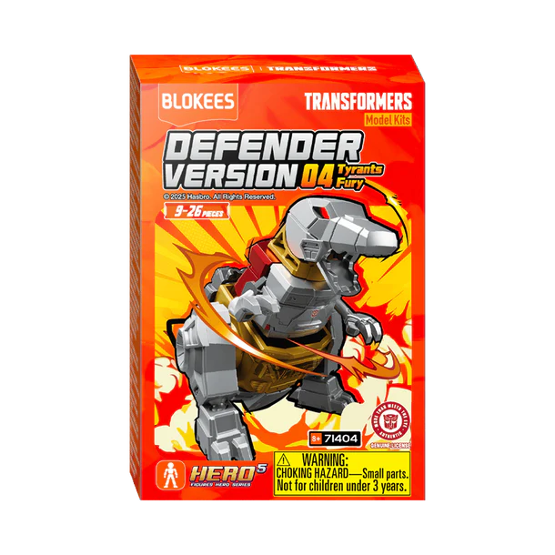 Blokees: Transformers - Defender Version 04 Tyrant's Fury Blind Box - The Feisty Goblin Gamehouse -