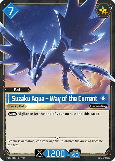Palworld TCG - Suzaku Aqua – Way of the Current [ETD01-017TSR]