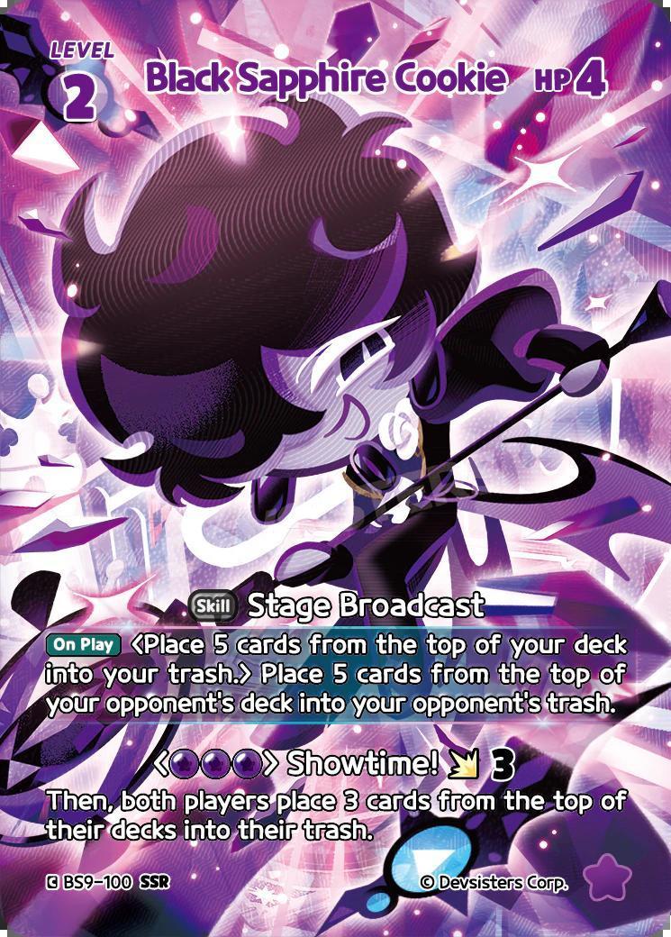 CookieRun TCG - Black Sapphire Cookie [BS9-100 SSR]