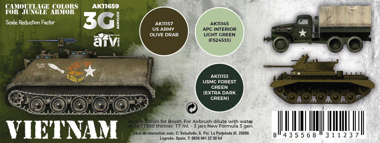 AK Interactive - 3G Special Set: Vietnam Colors (3ct)