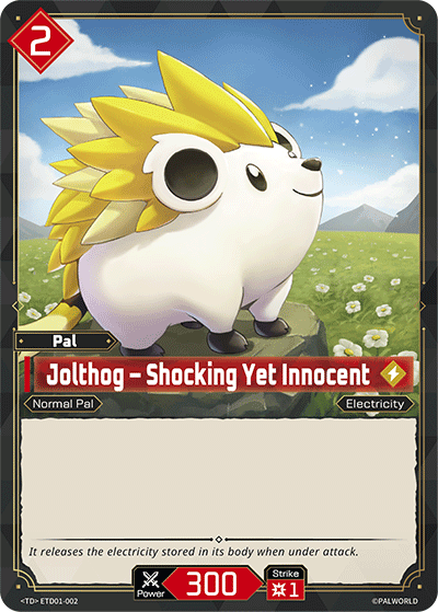 Palworld TCG - Jolthog – Shocking Yet Innocent [ETD01-002TD]
