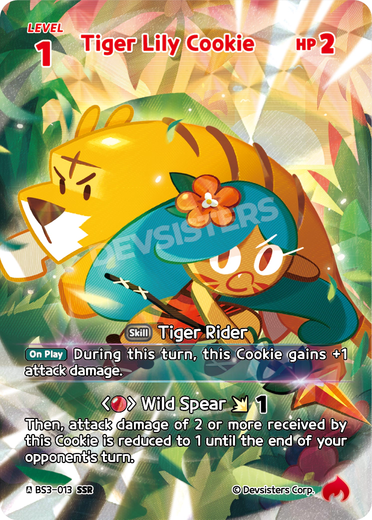 CookieRun TCG - Tiger Lily Cookie [BS3-013 SSR]