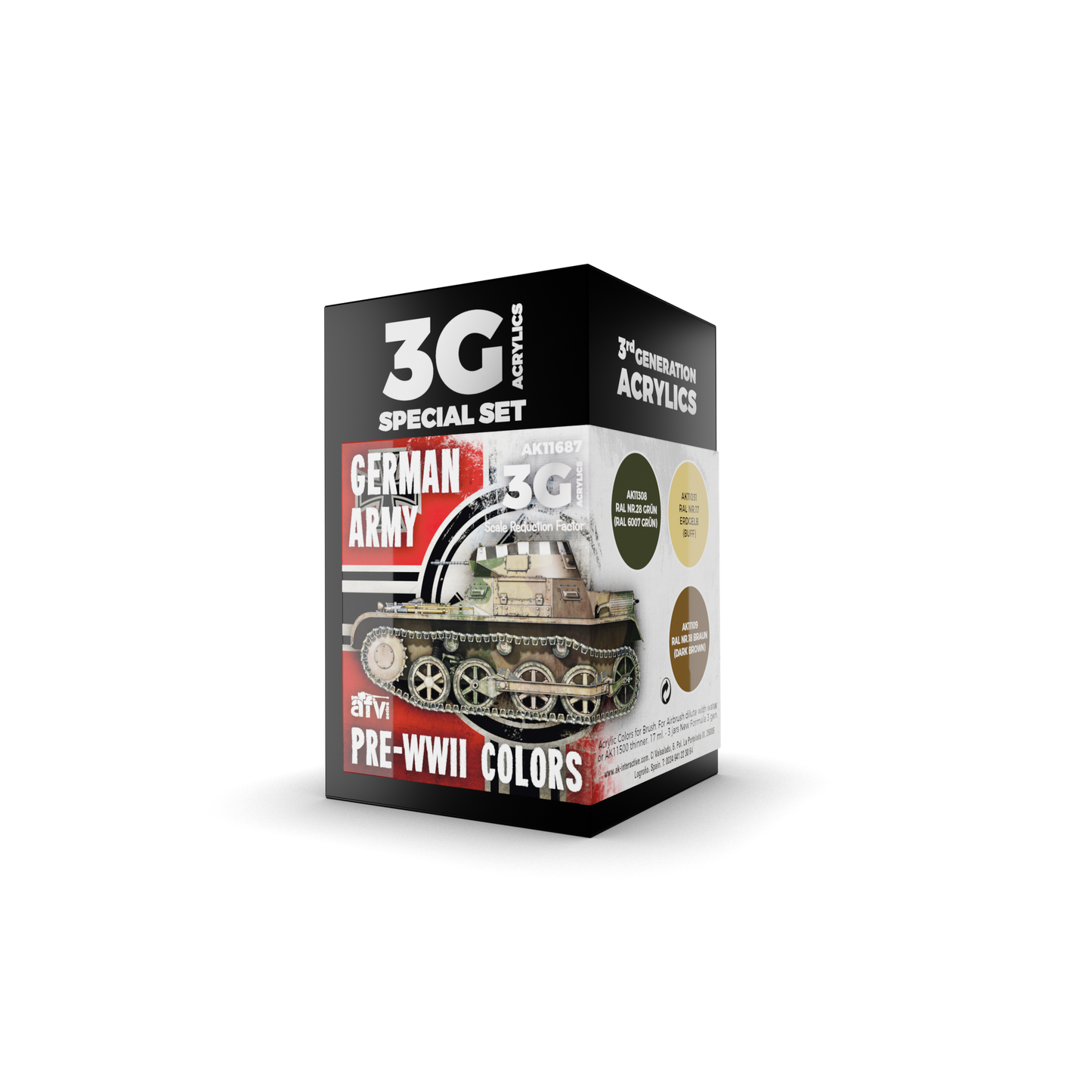 AK Interactive - 3G Special Set: German Army Pre-WWII Colors (3ct)