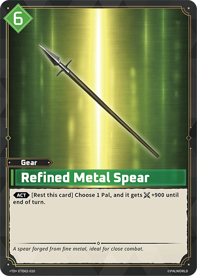 Palworld TCG - Refined Metal Spear [ETD02-010TD]