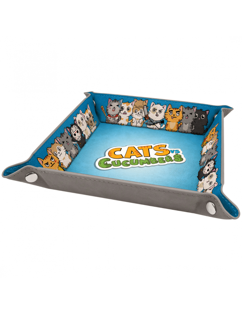 Cats Vs Cucumbers - Dice Tray - The Feisty Goblin Gamehouse -