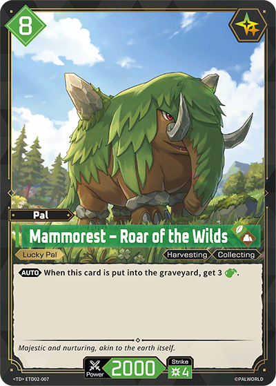 Palworld TCG - Mammorest – Roar of the Wilds [ETD02-007TD]