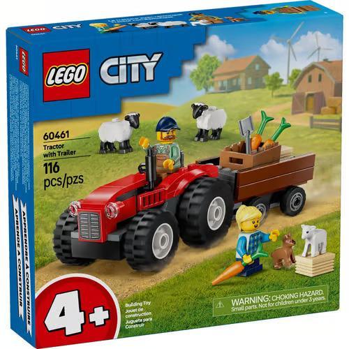 LEGO® Red Farm Tractor with Trailer & Sheep | 60461