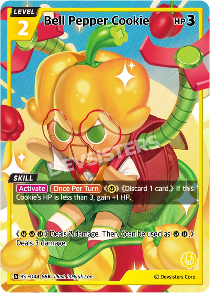 CookieRun TCG - Bell Pepper Cookie [BS1‑044 SSR]
