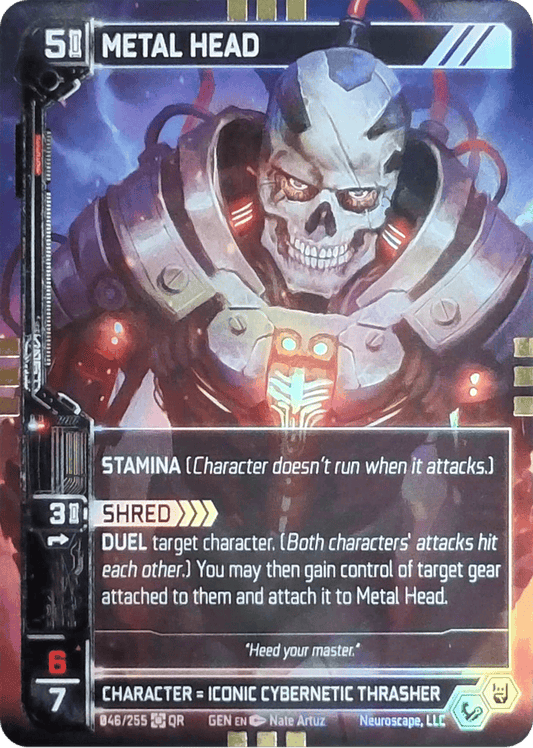 Neuroscape TCG - Metal Head GEN-046 Foil