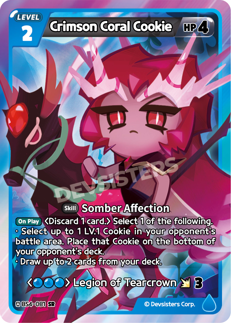 CookieRun TCG - Crimson Coral Cookie [BS4-081 SR]