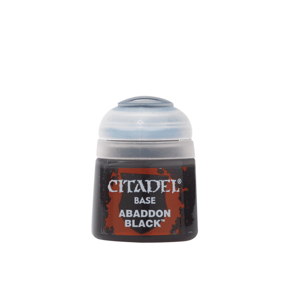 Citadel Colour - Base: Abaddon Black (12ml) - The Feisty Goblin Gamehouse -