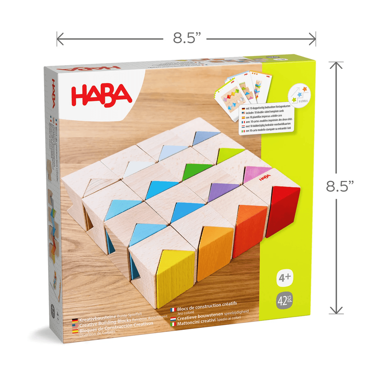 Colorful Triangle Wooden Block Game - The Feisty Goblin Gamehouse -