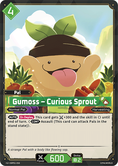 Palworld TCG - Gumoss – Curious Sprout [EBP01-058U]