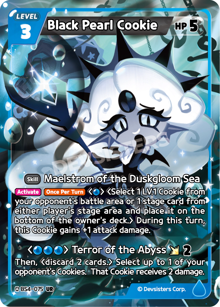 CookieRun TCG - Black Pearl Cookie [BS4-075 UR]