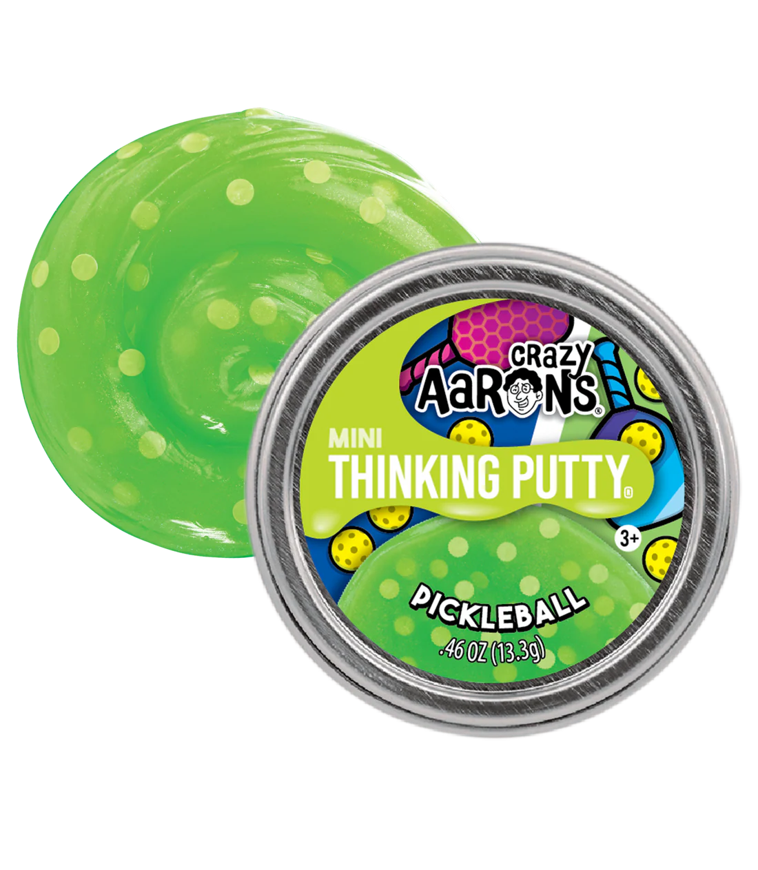 Crazy Aaron's: Pickleball - Mini Thinking Putty Tin (0.47 oz)