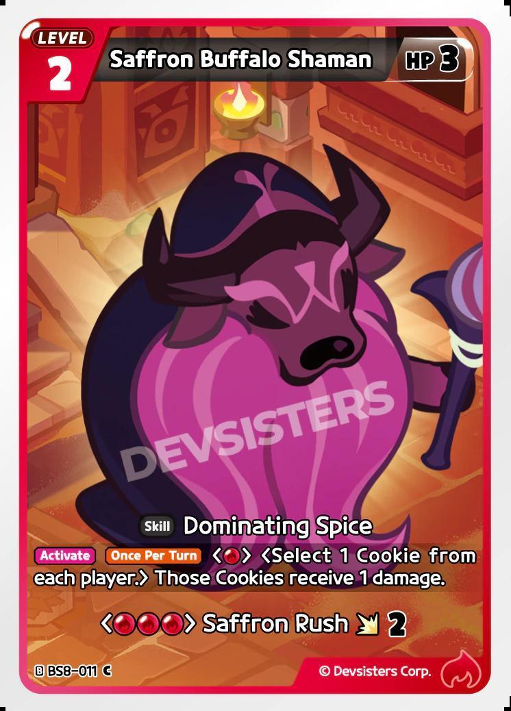 CookieRun TCG - Saffron Buffalo Shaman [BS8-011 C]