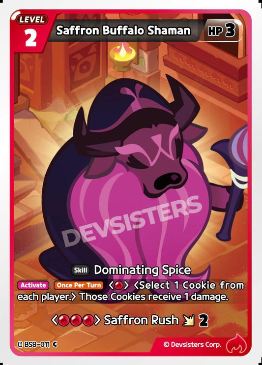 CookieRun TCG - Saffron Buffalo Shaman [BS8-011 C]