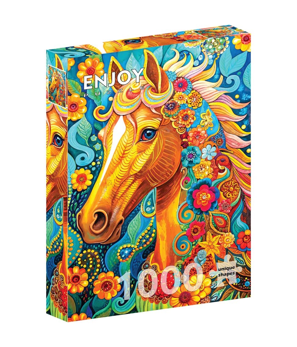Enjoy Puzzle - Blooming Mane | 1000 Piece | AI Assistance