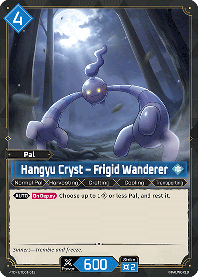 Palworld TCG - Hangyu Cryst – Frigid Wanderer [ETD01-015TD]