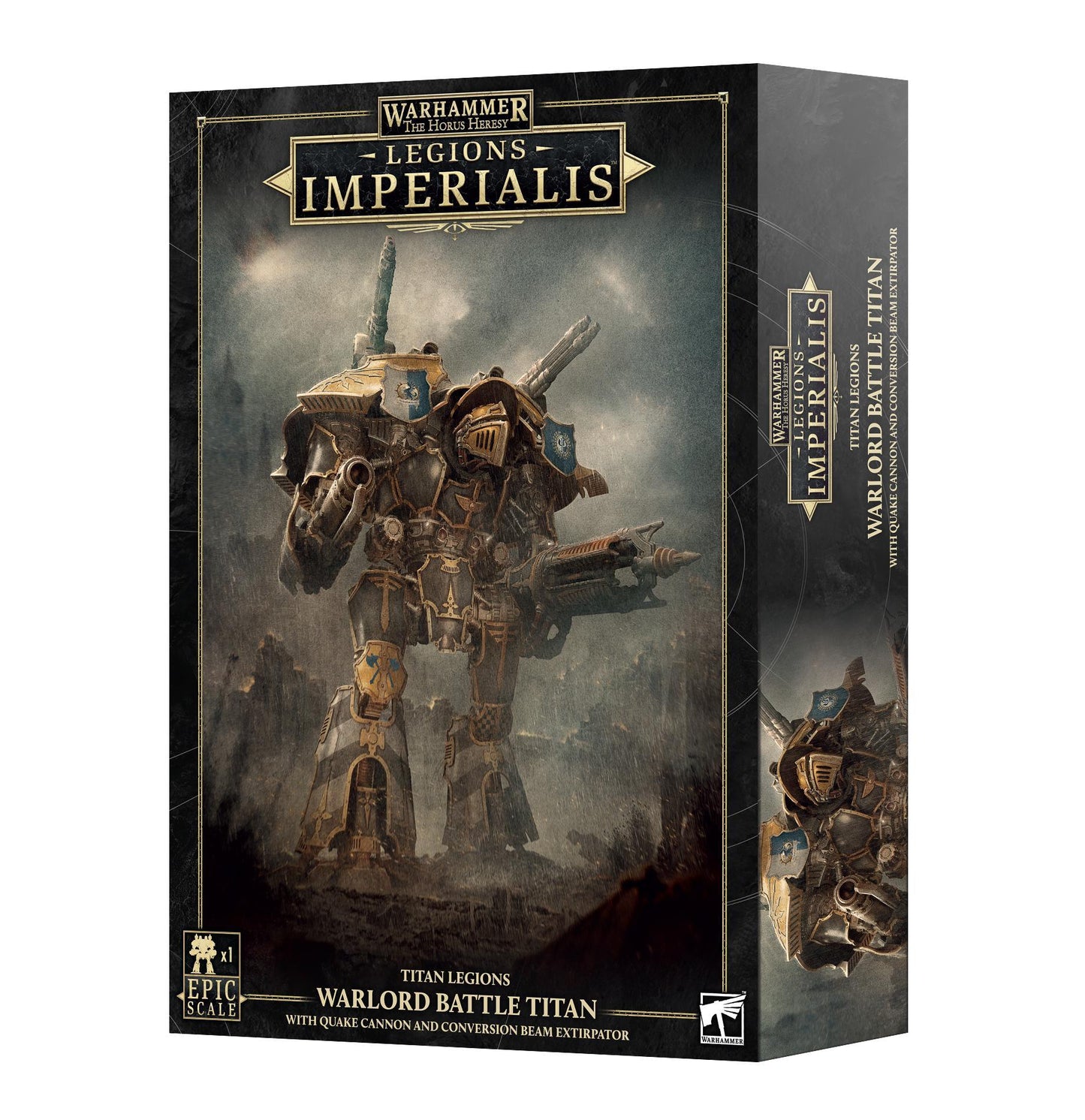 Warhammer The Horus Heresy - Legions Imperialis: Warlord Titan with Quake Cannon and Conversion Beam Extirpator