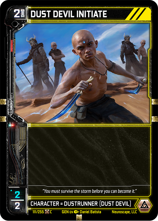 Neuroscape TCG - Dust Devil Initiate GEN-111