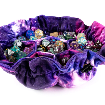 Velvet Compartment Dice Bag with 7 Pockets