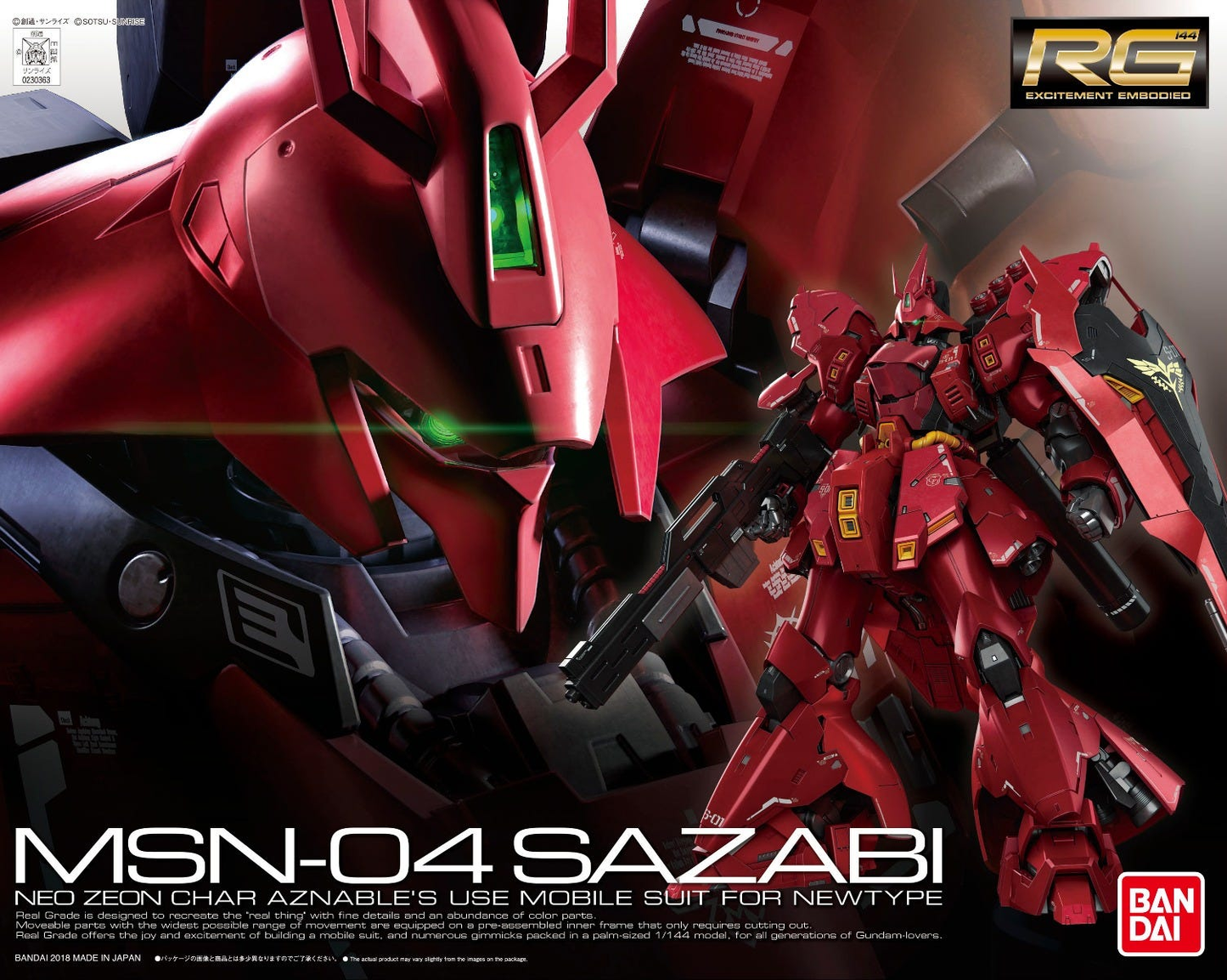 Bandai Gundam - Gunpla RG: Sazabi (1/144 | #29)