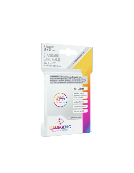 GameGenic - MATTE Sleeves: Standard Card Game (66 x 91 mm)