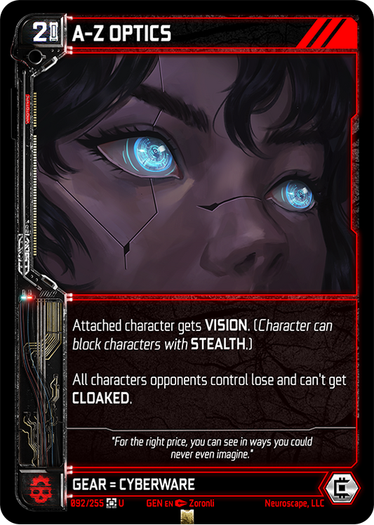 Neuroscape TCG - A-Z Optics GEN-092