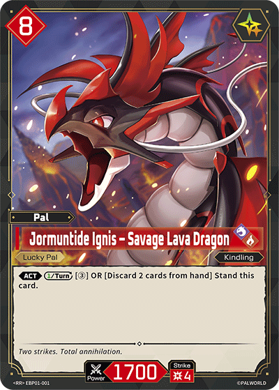 Palworld TCG - Jormuntide Ignis – Savage Lava Dragon [EBP01-001RR]