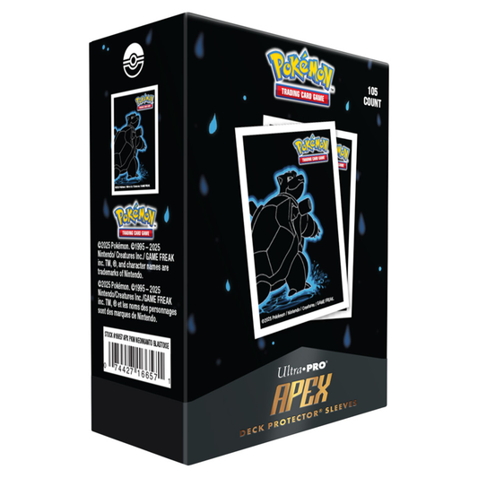 Deck Protector: Apex: Pokémon: Neon Kanto: Blastoise (105 ct.)
