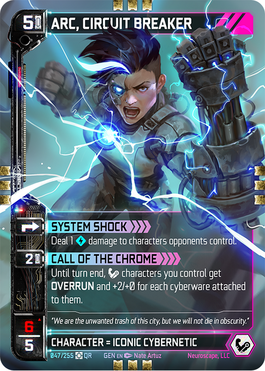 Neuroscape TCG - Arc, Circuit Breaker GEN-047
