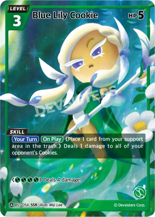 CookieRun TCG - Blue Lily Cookie [BS1-054 SSR]