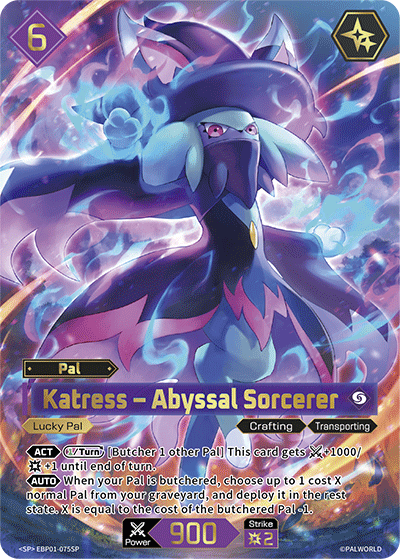 Palworld TCG - Katress – Abyssal Sorcerer [EBP01-075SP]