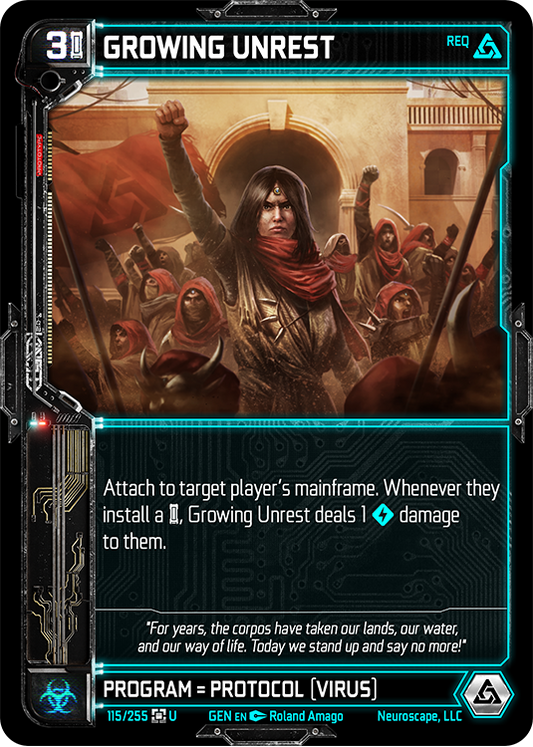 Neuroscape TCG - Growing Unrest GEN-115