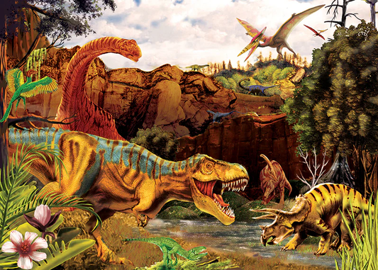 Cobble Hill - Dino Story Tray Puzzle (35 Piece)