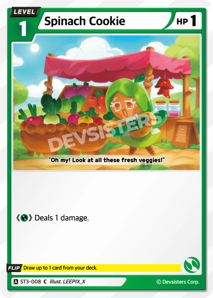 CookieRun TCG - Spinach Cookie [ST3-008 C]