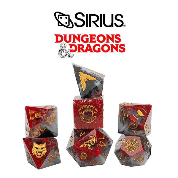 D&D Adventure Dice Set: Darklord Strahd von Zarovich - Sharp-Edged Dice Set - The Feisty Goblin Gamehouse -
