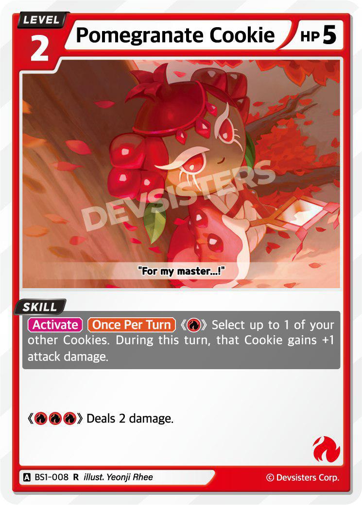 CookieRun TCG - Pomegranate Cookie [BS1‑008 R]