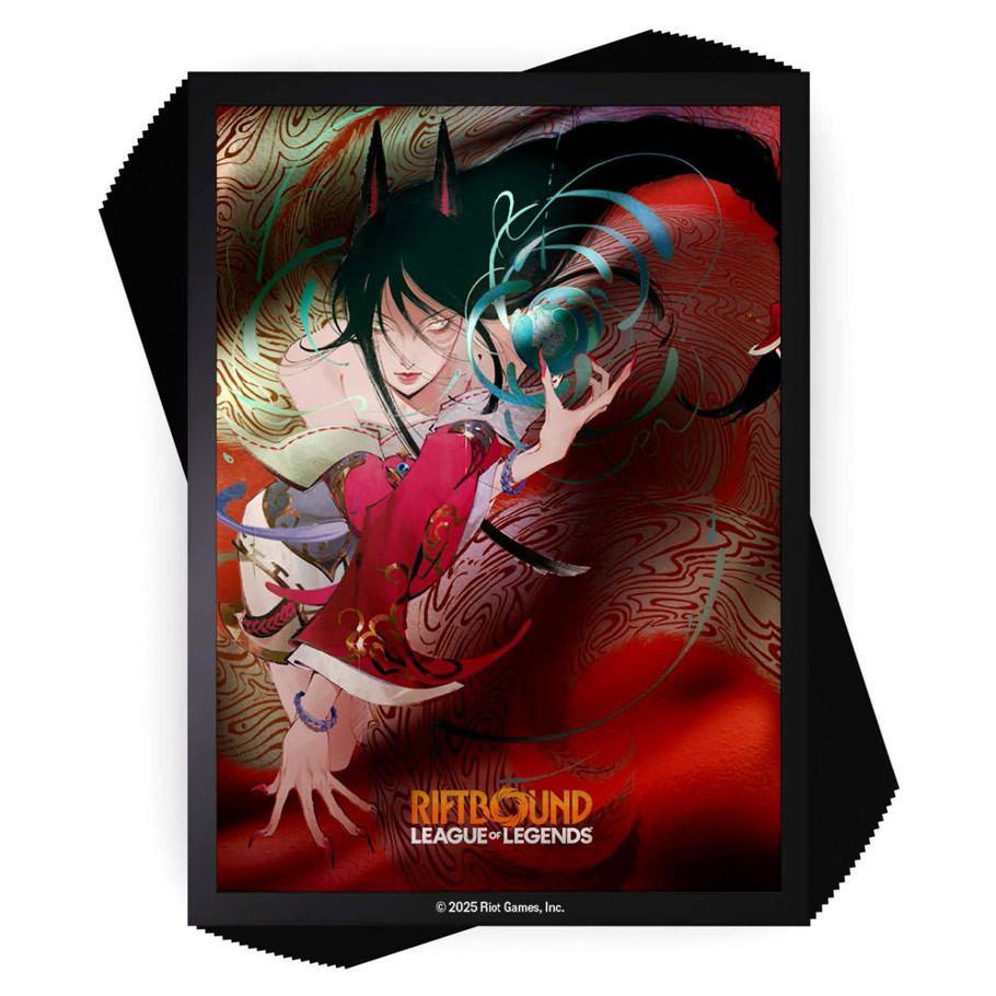 Deck Protector: Riftbound: Origins: Ahri (100) - The Feisty Goblin Gamehouse -