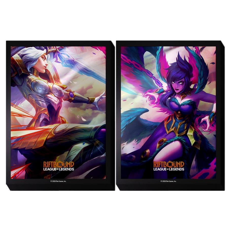 Deck Protector: Riftbound: Vendetta: Kayle vs Morgana (100) - The Feisty Goblin Gamehouse -