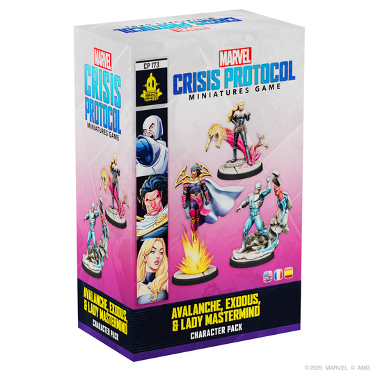 Marvel: Crisis
Protocol -
Avalanche,
Exodus & Lady
Mastermind
