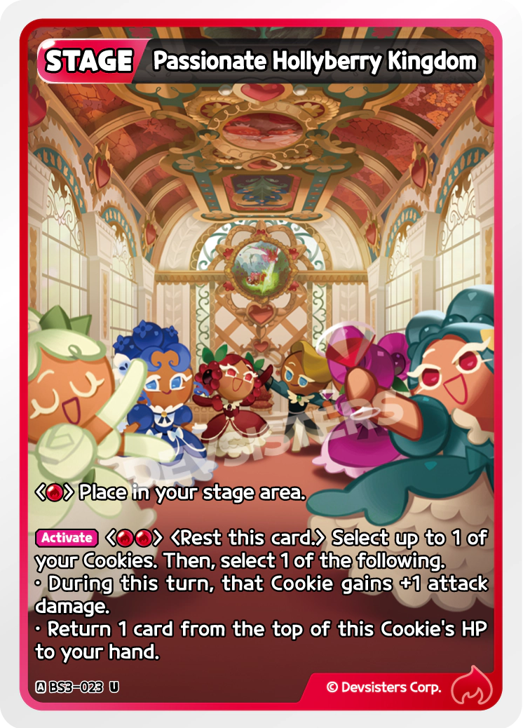 CookieRun TCG - Passionate Hollyberry Kingdom [BS3-023 U]