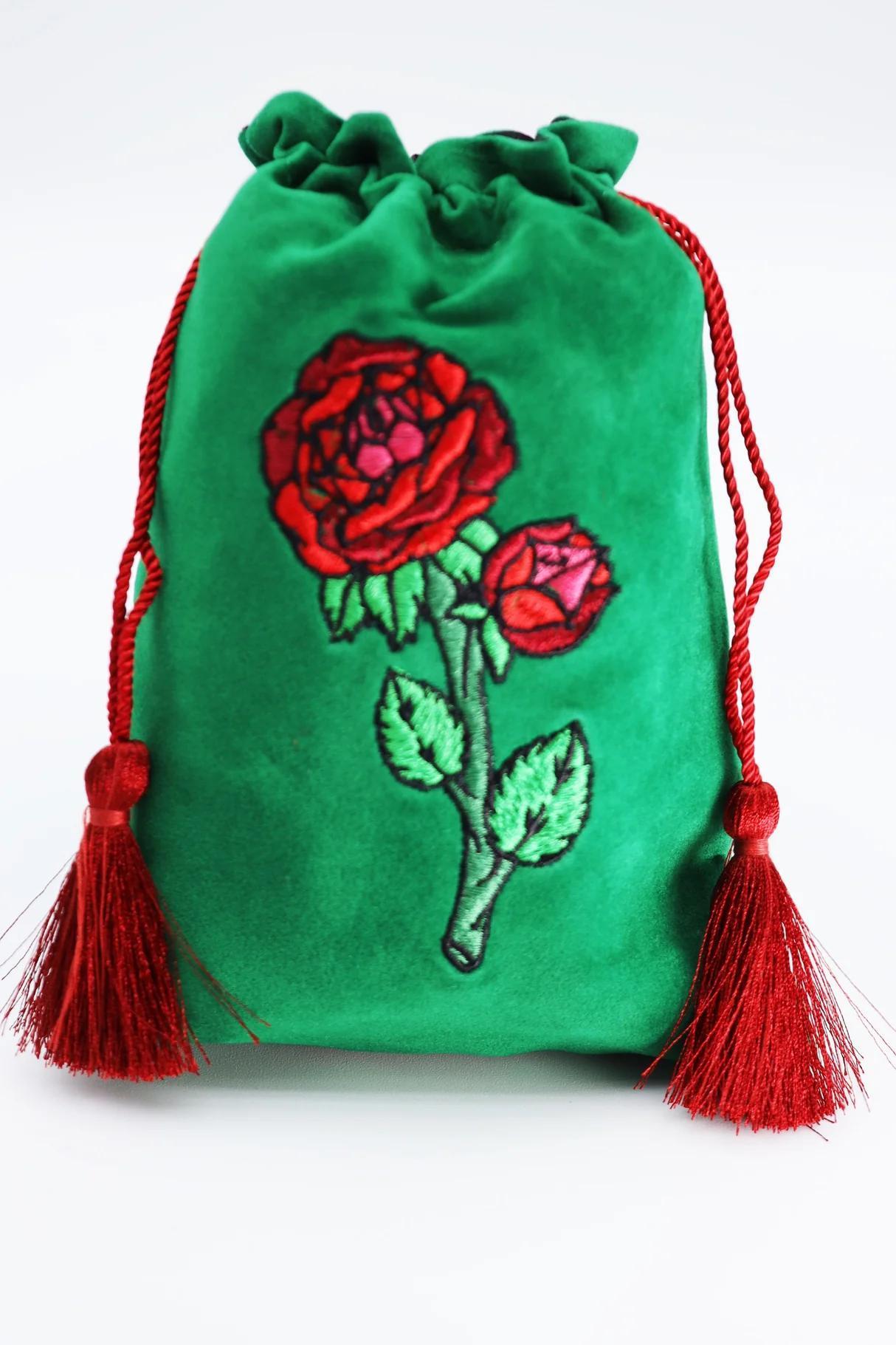 Dice Bag - Dice Rose - The Feisty Goblin Gamehouse -