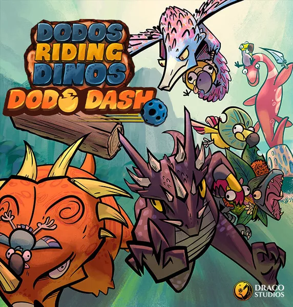 Dodos Riding Dinos: Dodo Dash: English - The Feisty Goblin Gamehouse -