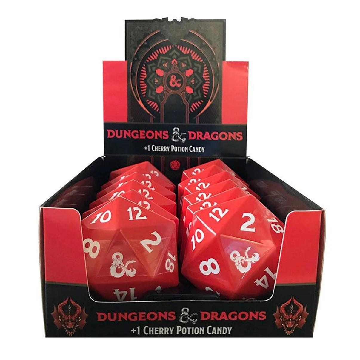 Dungeons & Dragons D20+1 Cherry Potion Candy Tin - The Feisty Goblin Gamehouse -