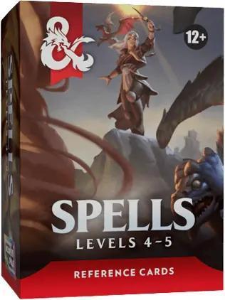 Dungeons & Dragons Reference Cards - Spells Levels 4-5 - The Feisty Goblin Gamehouse -