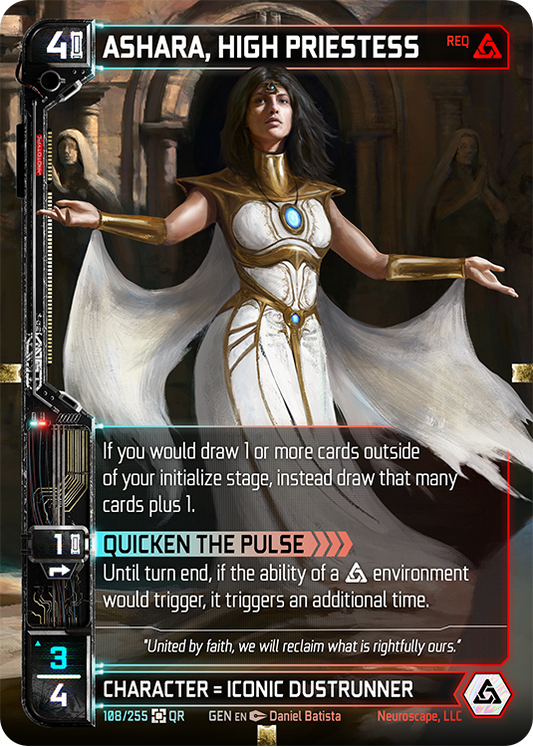Neuroscape TCG - Ashara, High Priestess GEN-108