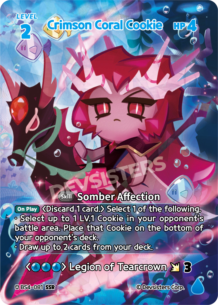 CookieRun TCG - Crimson Coral Cookie [BS4-081 SSR]